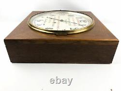 Seth Thomas Gallery Clock Winchester Store Advertising 1935 Oak with KEY & BOB