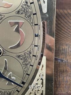 Seth Thomas Grandfather Clock Hermle 1161-853 Triple Chime Cable Movement /Dial