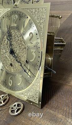 Seth Thomas Grandfather Clock Hermle 1161-853 Triple Chime Cable Movement /Dial