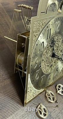 Seth Thomas Grandfather Clock Hermle 1161-853 Triple Chime Cable Movement /Dial