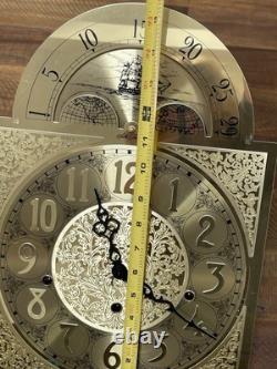 Seth Thomas Grandfather Clock Hermle 1161-853 Triple Chime Cable Movement /Dial