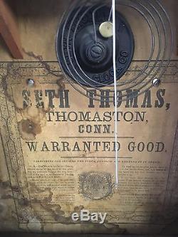 Seth Thomas Half Column Mantle Clock