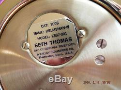 Seth Thomas Helmsman #1008 Nautical Ship Bell Clock 1508 Barometer