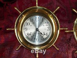 Seth Thomas Helmsman #1008 Nautical Ship Bell Clock 1508 Barometer