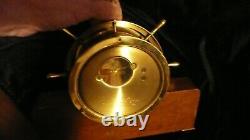 Seth Thomas Helmsman 1602 Ship Wheel Clock E537-001 Wood Brass No Key TO SERVICE