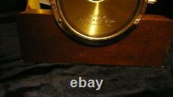 Seth Thomas Helmsman 1602 Ship Wheel Clock E537-001 Wood Brass No Key TO SERVICE