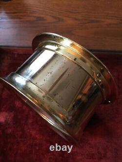 Seth Thomas'Helmsman B' Brass Ship's Clock with Ornate Stand