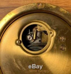 Seth Thomas Helmsman Brass Ships Bell Clock With 7 Jewel Movement