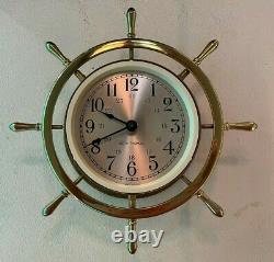 Seth Thomas Helmsman Brass Ships Clock