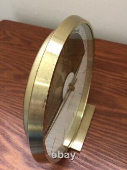 Seth Thomas / Hermle Quartz World Time Brass Desk Clock Tested/Working RARE