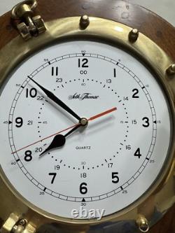 Seth Thomas Hyannis Ship's Wheel Wall Clock Model #1068