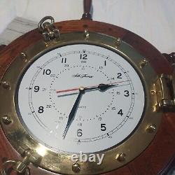 Seth Thomas Hyannis Ship's Wheel Wall Clock Model #1068 Tested Works