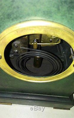 Seth Thomas Kaiser 15 day Brass cased clock with Original patina finish