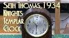 Seth Thomas Knights Templar 1934 Electric Clock Updated Version