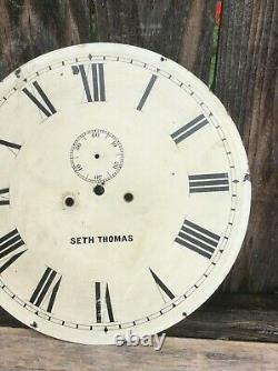 Seth Thomas Large Wall Regulator Clock Dial