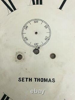 Seth Thomas Large Wall Regulator Clock Dial