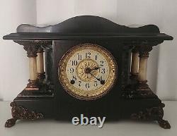 Seth Thomas Larkin 35 New Sucile Shasta Adamantine Mantle Clock dragon claw feet