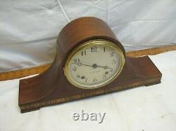 Seth Thomas Lynton IW E514 Tambour Camel Back Shelf Hour Chime Clock