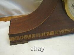 Seth Thomas Lynton IW E514 Tambour Camel Back Shelf Hour Chime Clock