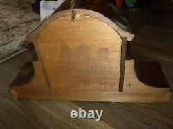 Seth Thomas Mahogany Antique Mantel Clock Original Movement Chime & Key