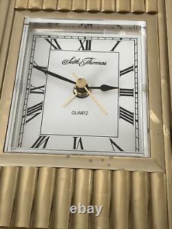 Seth Thomas Mantel Clock Art Deco With Chime And Alarm