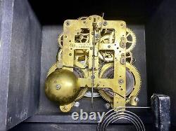 Seth Thomas Mantel Clock Brazilian Onyx, Scarce Model, Restored, Runs Excellent