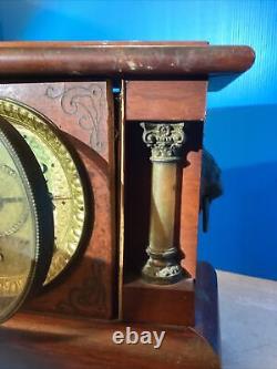 Seth Thomas Mantel Clock Key & pendulum Purchased July 29 1906 Parts Only