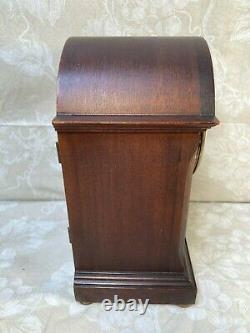 Seth Thomas Mantel Clock with Inlaid Mahogany Case Runs & Strikes 48J Movement