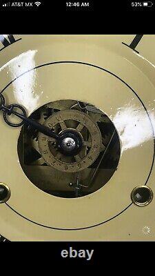 Seth Thomas Mantel Pendulum String Weight Driven Clock Antique not working