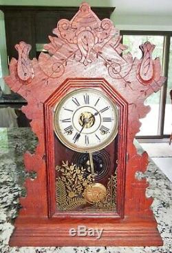 Seth Thomas Mantle Gingerbread Clock Vtg Antique Runs VERY NICE