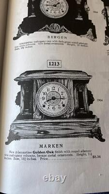 Seth Thomas Marken Golden Oak Adamantine Mantle Clock