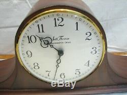 Seth Thomas Medbury 6E Tambour Camel Back Shelf/Mantle Westminster Chime Clock