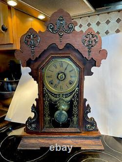 Seth Thomas Metals No. 1 Antique Eastlake Parlor/Kitchen/Mantel Clock