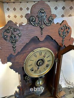 Seth Thomas Metals No. 1 Antique Eastlake Parlor/Kitchen/Mantel Clock