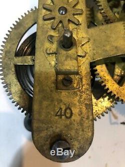 Seth Thomas Model 86 40 30/15 Day Time Only Double Wind Regulator Clock Movement