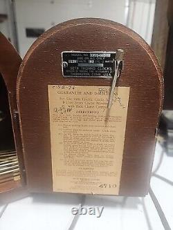 Seth Thomas Model No. E701-000 Electric Mantle Clock Running GC