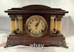 Seth Thomas New Sucile Antique Adamantine Mantel Clock