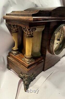 Seth Thomas New Sucile Antique Adamantine Mantel Clock