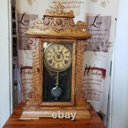 Seth Thomas New York City Series Oak Shelf Clock