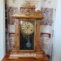 Seth Thomas New York City Series Oak Shelf Clock