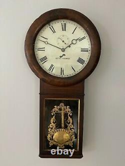 Seth Thomas No 1. Wall Clock With S. B. Terry Round Plate Movement