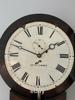 Seth Thomas No 1. Wall Clock With S. B. Terry Round Plate Movement