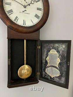 Seth Thomas No 1. Wall Clock With S. B. Terry Round Plate Movement