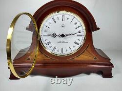 Seth Thomas No. 1363 Emperor Strike and Chime Mantel Clock with Hermle 2114 Quartz