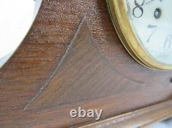 Seth Thomas No. 18 Tambour 8 Day Mantel Table Shelf Clock NICE