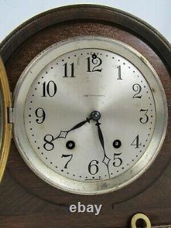 Seth Thomas No. 18 Tambour 8 Day Mantel Table Shelf Clock NICE