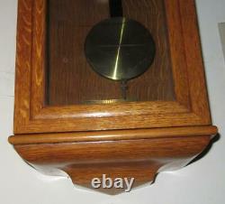 Seth Thomas No. 2 Regulator, 8 Day Time Wall Clock Oak Case, Beautiful & Running