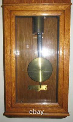 Seth Thomas No. 2 Regulator, 8 Day Time Wall Clock Oak Case, Beautiful & Running