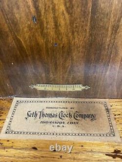 Seth Thomas Office Regulator #6 Standard Time 1895 Circa Tiger Oak Case Works