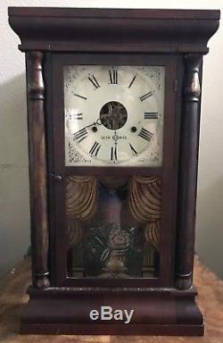 Seth Thomas Ogee Box Clock, 30 hour, Mahagony Case, Nice Design